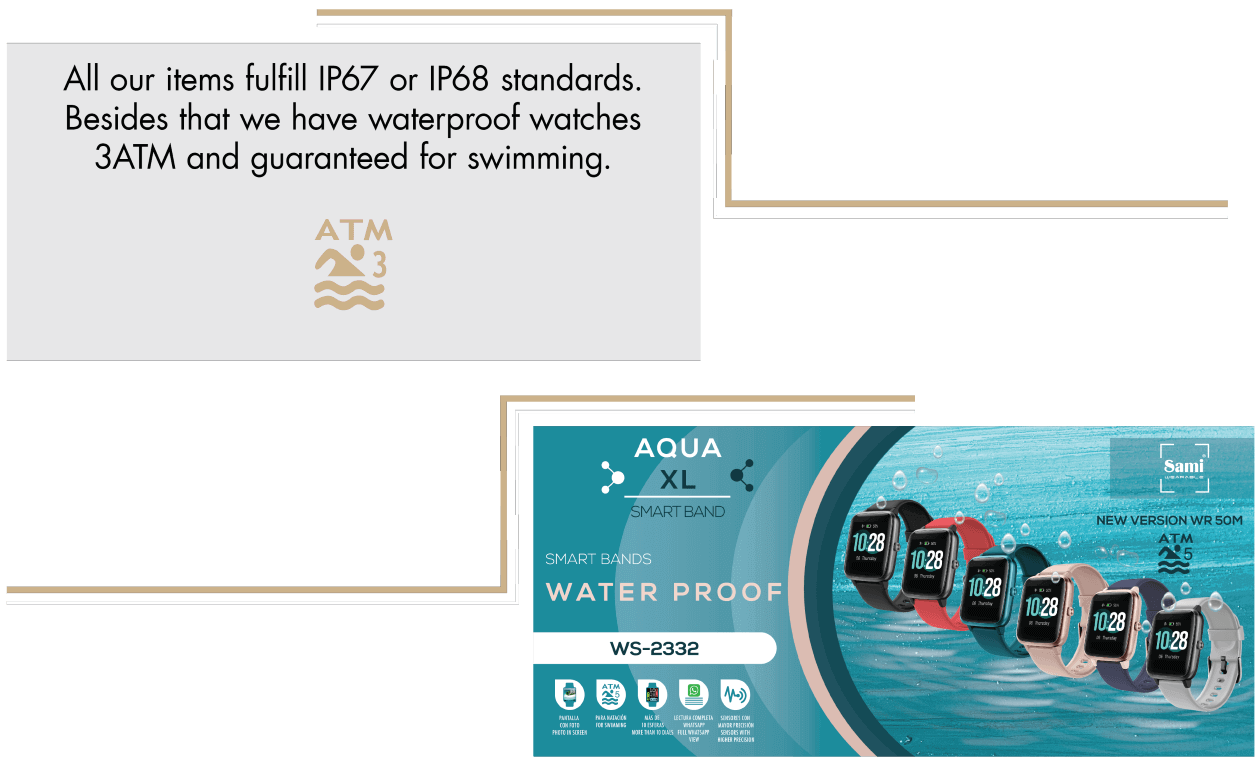 WATER PROOF GRADE - Sami wearables